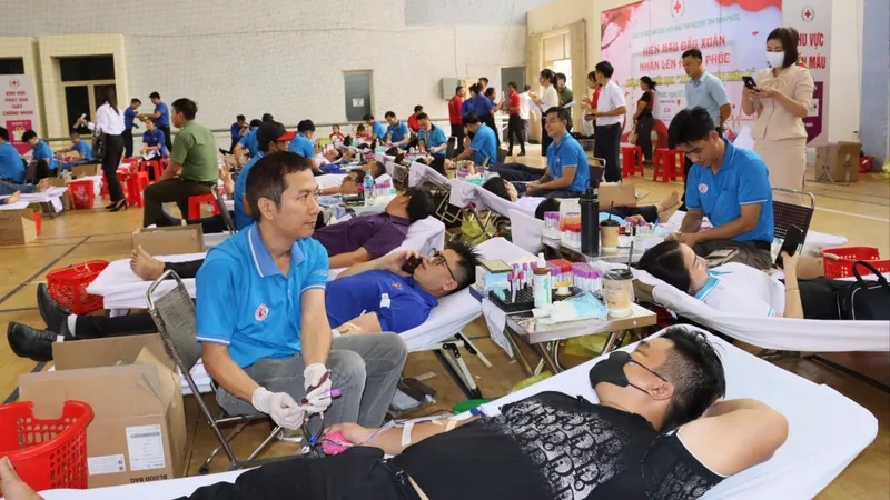 Bình Phước: 600 người tham gia hiến máu tại Lễ hội Xuân Hồng 