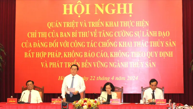 Quyết tâm thực hiện gỡ cảnh báo “thẻ vàng” với ngành thủy sản trong năm 2024