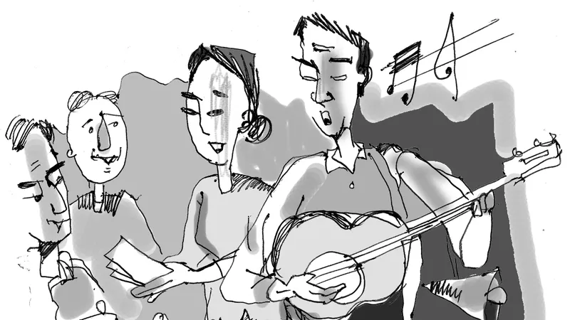 Chuyện vợ chồng mù bán vé số… nhạc