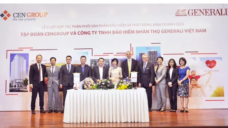 Generali Việt Nam ký kết hợp tác kinh doanh bảo hiểm với Cengroup