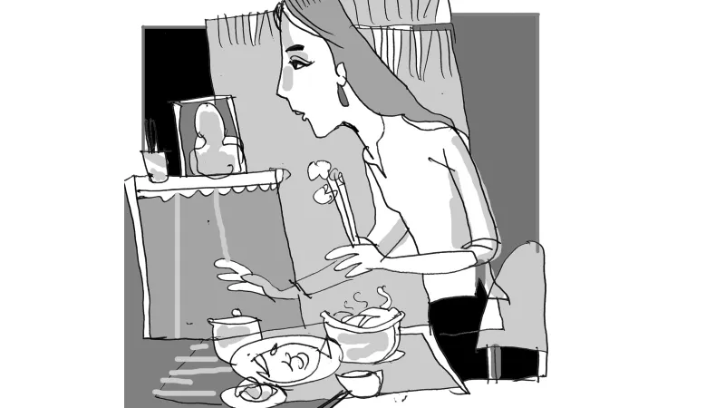 Đám giỗ nhà nghèo…
