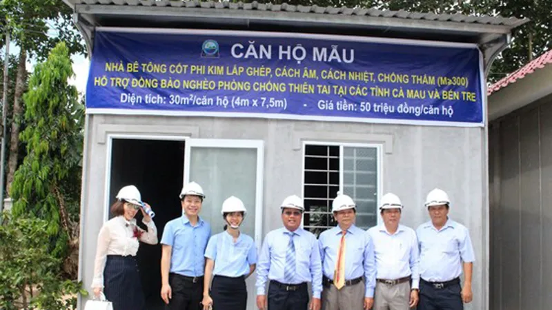Nhà lắp ghép bằng bê tông cốt sợi phi kim