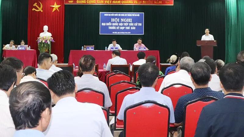 Hội nghị tiếp xúc cử tri trước kỳ họp thứ 6 - Quốc hội khóa XIV
