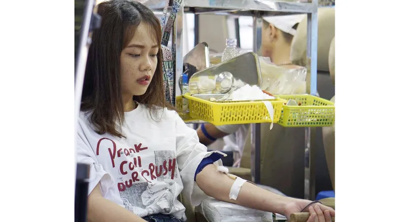Hơn 1.000 đơn vị máu được tiếp nhận trong ngày hội hiến máu