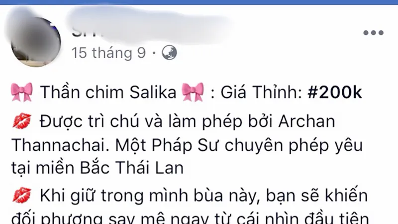 Tỉnh táo trước... bùa yêu