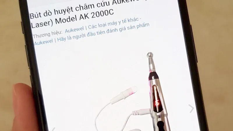Phóng đại tính năng bút dò huyệt
