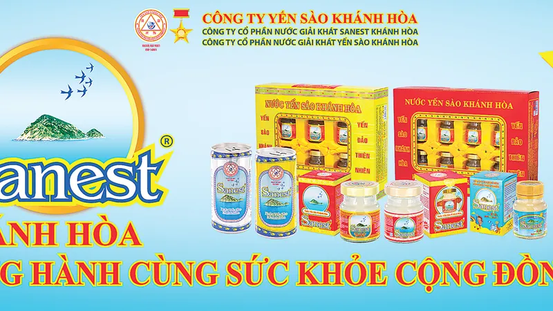 Công ty Yến Sào Khánh Hòa: Sản phẩm mới nước Yến sào Sanest Đông Trùng Hạ Thảo