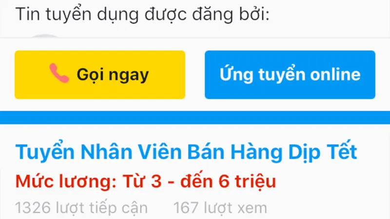 Đi làm thêm ngày tết