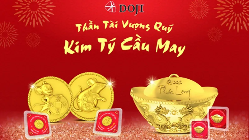 Những sản phẩm độc đáo của DOJI sẵn sàng cho ngày Thần Tài 2020