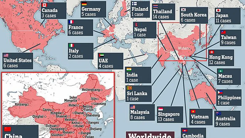 Tại Trung Quốc đã có 9.692 người nhiễm bệnh và 213 người tử vong. Ảnh: Daidailymail