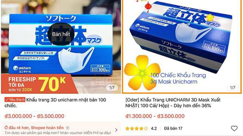 Hơn 30.000 gian hàng điện tử bị đóng cửa vì “thổi giá” khẩu trang, nước rửa tay