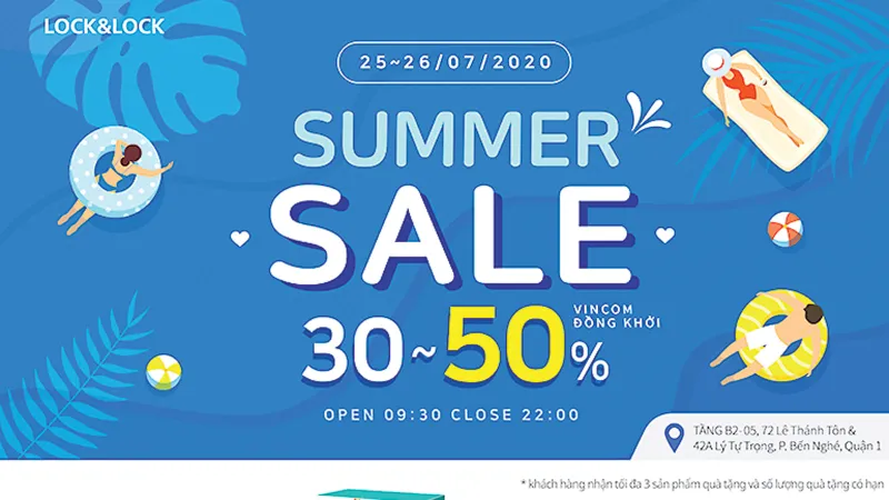 Summer Sale ưu đãi lên đến 50% tại Lock&Lock Vincom Đồng Khởi