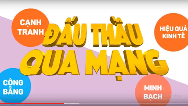Đấu thầu qua mạng phải đạt tối thiểu trên 60%