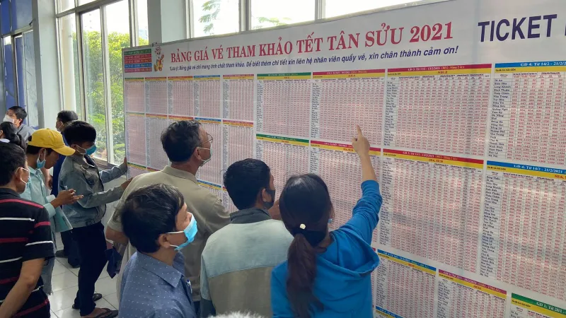 Còn 140.000 vé tàu Tết Tân Sửu