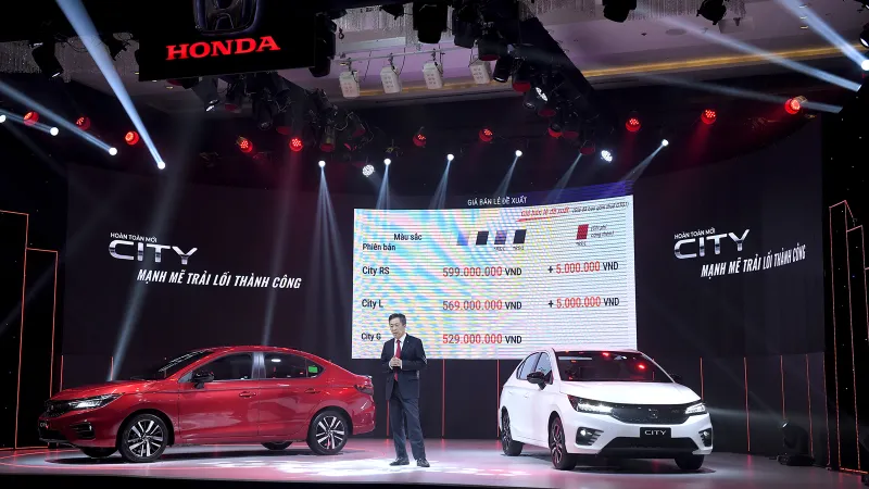 Honda City thế hệ thứ 5 chính thức ra mắt thị trường Việt Nam