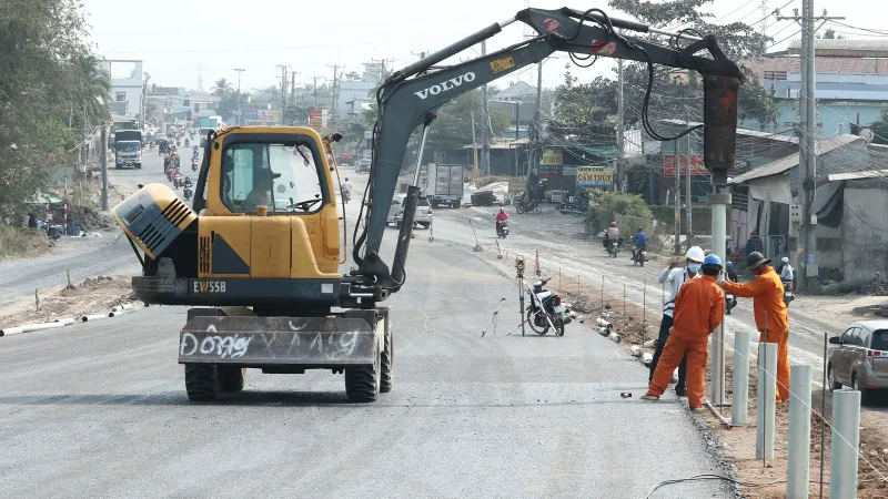Tăng tốc trên công trình Trung Lương - Mỹ Thuận
