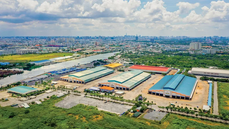 Chợ đầu mối Bình Điền đã đóng cửa khá lâu. Ảnh: HOÀNG HÙNG