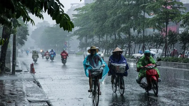 Mưa dông mở rộng trên toàn khu vực Bắc bộ