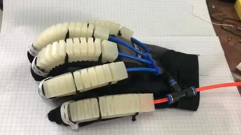 Găng tay robot hỗ trợ người bị đột quỵ