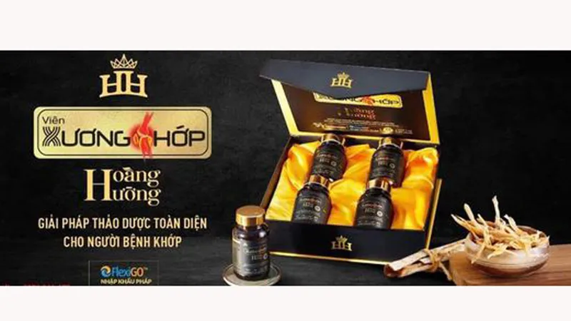 Hình ảnh viên xương khớp Hoàng Hường quảng cáo sai quy định theo link Facebook do Cục An toàn thực phẩm cung cấp