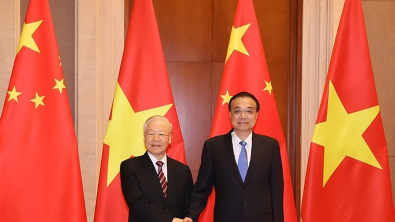 Tổng Bí thư Nguyễn Phú Trọng hội kiến Thủ tướng Quốc vụ viện Trung Quốc Lý Khắc Cường