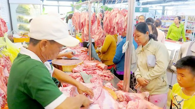 Giá thịt heo có thể tăng nhẹ vào cận tết