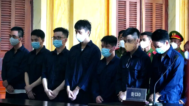 Các bị cáo tại tòa