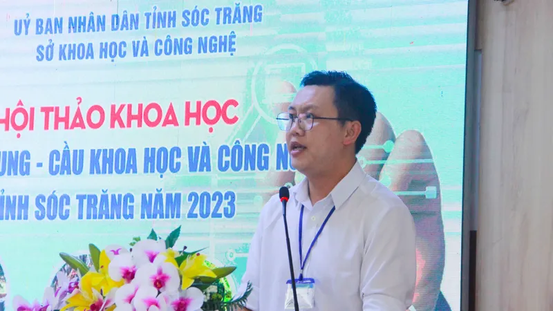 Ông Nguyễn Thành Duy, Giám đốc Sở KH-CN tỉnh Sóc Trăng