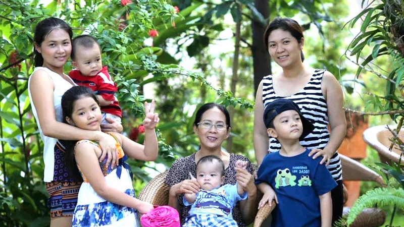 Hạnh phúc là sự sum vầy, đoàn kết của cả gia đình. Ảnh: DŨNG PHƯƠNG