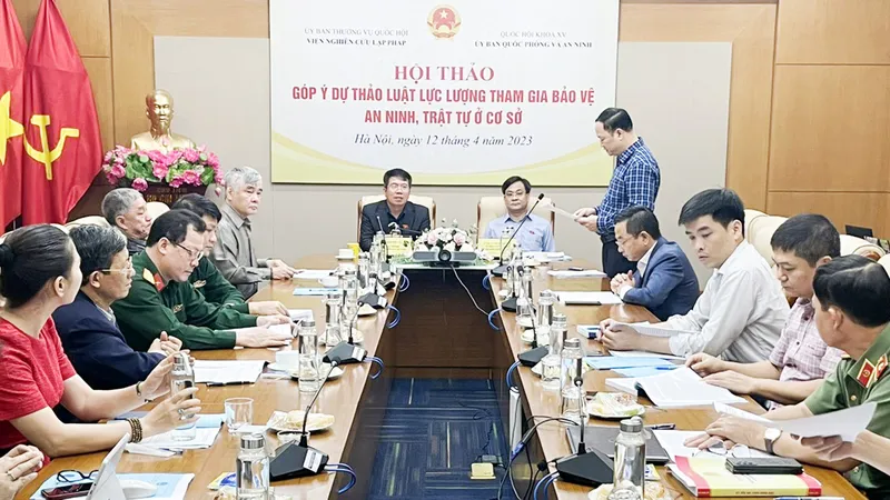 Các ngành chức năng góp ý Dự thảo Luật Lực lượng tham gia bảo vệ an ninh trật tự ở cơ sở