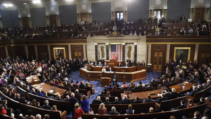 Toàn cảnh một phiên họp Quốc hội Mỹ tại Washington, DC