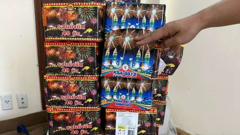 Phát hiện hơn 40kg pháo hoa nổ mua bán trái phép