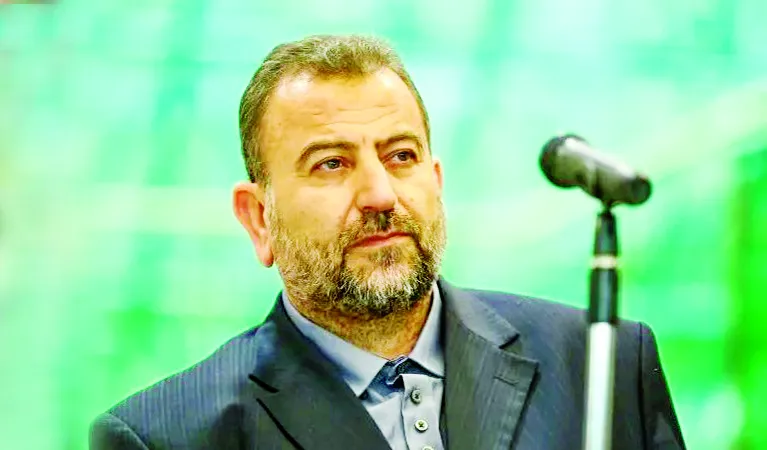 Phó thủ lĩnh của lực lượng vũ trang Hamas Saleh al-Arouri. Ảnh: BBC