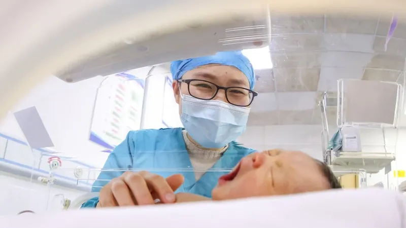 Tỷ lệ sinh ở Trung Quốc có xu hướng giảm. Ảnh: Xinhua 