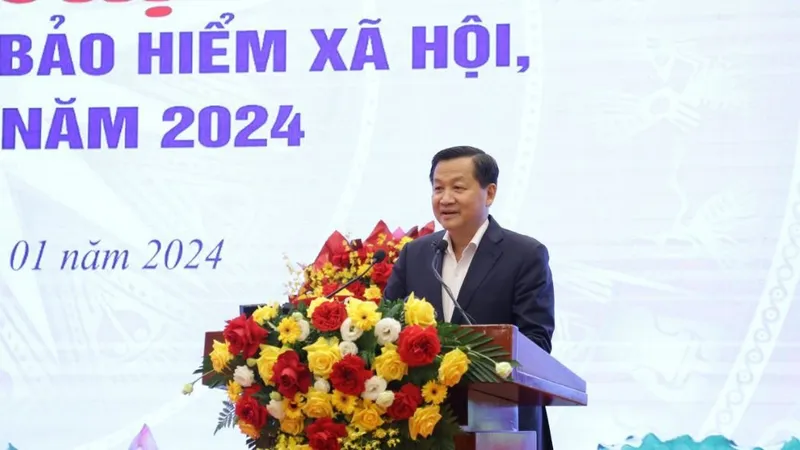 Phó Thủ tướng Lê Minh Khái phát biểu tại Hội nghị