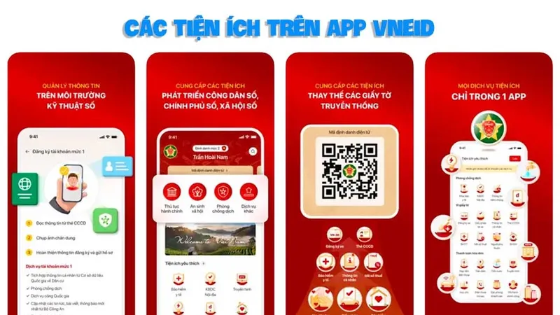Thêm nhiều tiện ích được cập nhật trên VNeID
