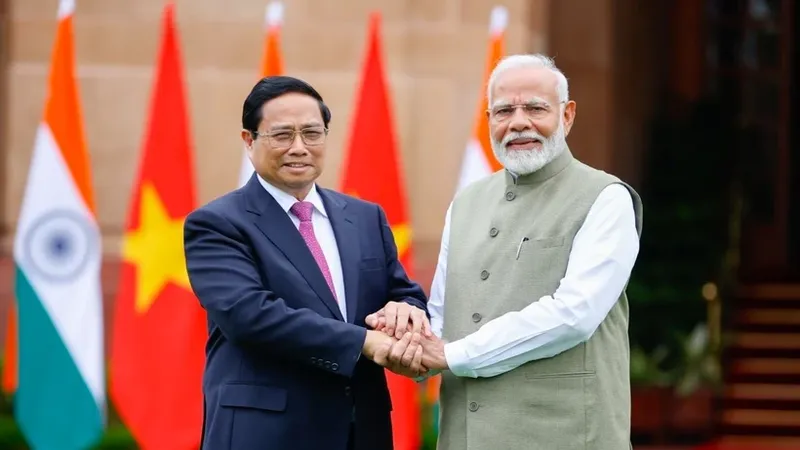 Thủ tướng Phạm Minh Chính và Thủ tướng Ấn Độ Narendra Modi