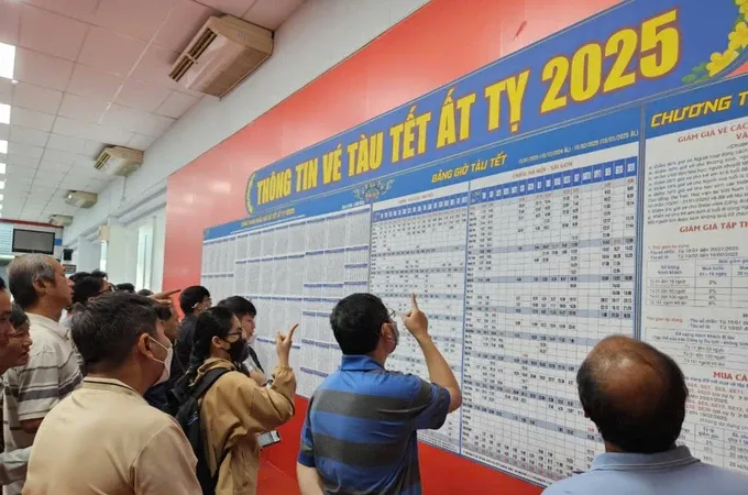 Một số chặng tàu tết “cạn” vé