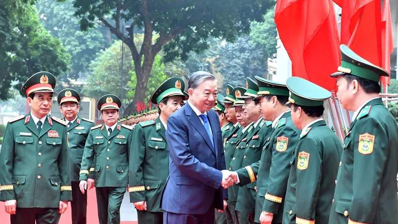 Tổng Bí thư Tô Lâm thăm, làm việc tại Bộ Tư lệnh Bộ đội Biên phòng