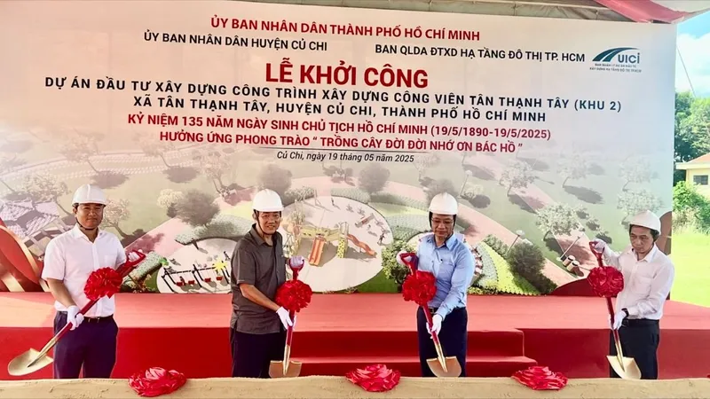 Gần 22 tỷ đồng xây dựng Công viên Tân Thạnh Tây (khu 2) huyện Củ Chi