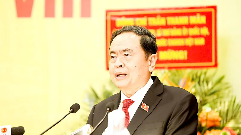 Chủ tịch Quốc hội Trần Thanh Mẫn phát biểu tại đại hội