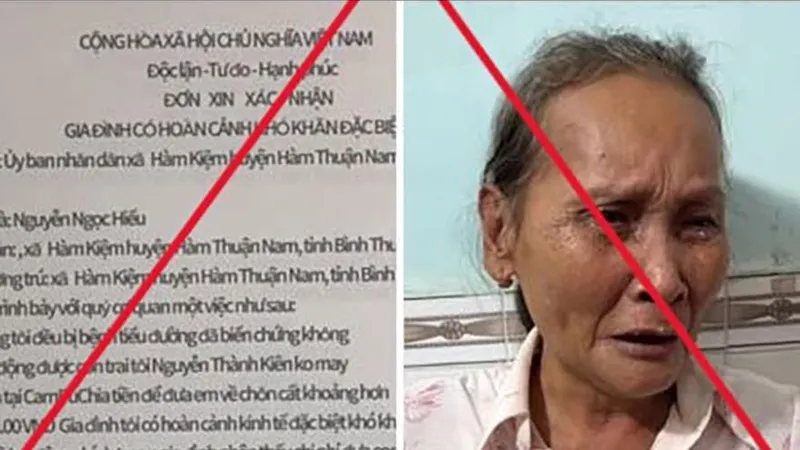 Thông tin sai sự thật đăng tải trên mạng xã hội