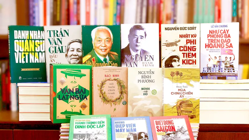 Một số tác phẩm về đề tài chiến tranh cách mạng do NXB Trẻ ấn hành, được tái bản nhiều lần
