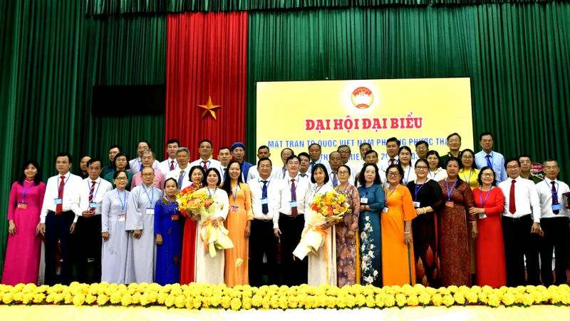 Ủy ban MTTQ Việt Nam phường Phước Thắng khóa I, nhiệm kỳ 2025 - 2030 ra mắt tại đại hội