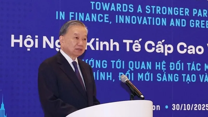 Tổng Bí thư Tô Lâm phát biểu tại Hội nghị Kinh tế cấp cao Việt Nam - Anh