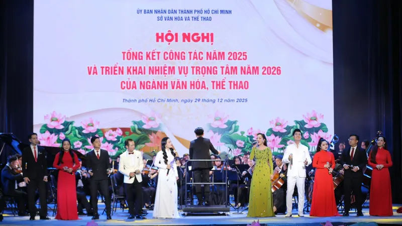 Sở VH-TT TPHCM tổ chức Hội nghị “Tổng kết công tác năm 2025; triển khai nhiệm vụ trọng tâm năm 2026 của ngành Văn hóa và Thể thao Thành phố Hồ Chí Minh”. ẢNH: DŨNG PHƯƠNG.