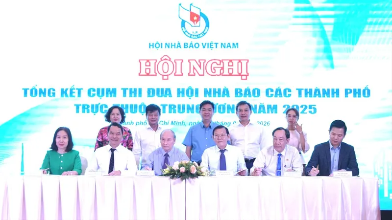 Lễ ký kết giao ước thi đua năm 2026 giữa các Hội Nhà báo 