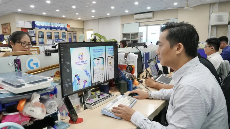 Ứng dụng Công dân số TPHCM sử dụng định danh điện tử VNeID tăng cường bảo mật dữ liệu người dùng. Ảnh: HOÀNG HÙNG