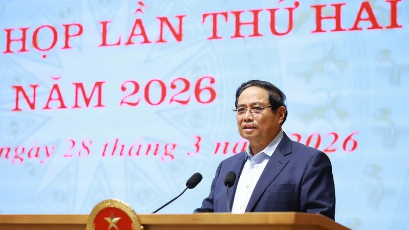 Thủ tướng Phạm Minh Chính, Trưởng Ban Chỉ đạo của Chính phủ về phát triển khoa học, công nghệ, đổi mới sáng tạo, chuyển đổi số và Đề án 06 (Ban Chỉ đạo) chủ trì phiên họp lần thứ hai năm 2026 của Ban Chỉ đạo. Ảnh: TTXVN