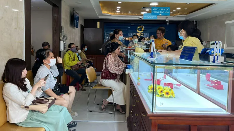 Sáng 31-3, giá vàng tăng thêm 1,2 triệu đồng/lượng